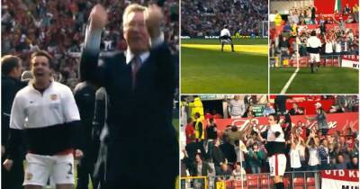 Gary Neville's celebration after Owen's winner for Man Utd vs Man City in 2009