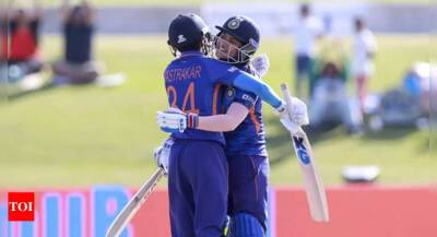 Aim was to rotate strike and accelerate after 45th over: Pooja Vastrakar, Sneha Rana - timesofindia.indiatimes.com - New Zealand - India - Pakistan