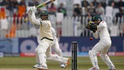 Steve Smith - Usman Khawaja falls short of century in Rawalpindi Test as Aussies fight back - thenationalnews.com - Australia - Pakistan