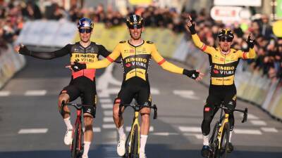 Christophe Laporte leads in Primoz Roglic and Wout van Aert as Jumbo dominate Stage 1 at Paris-Nice