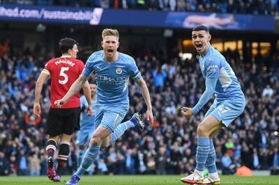 Kevin De-Bruyne - Man City humiliate Man Utd to extend Premier League lead - news24.com - Britain - Manchester -  Man