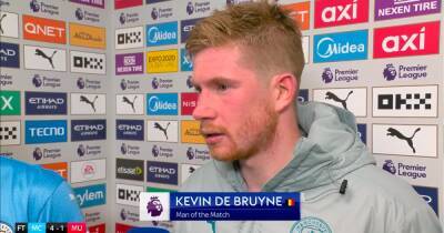 Kevin De Bruyne admits Manchester United surprised Man City in derby demolition