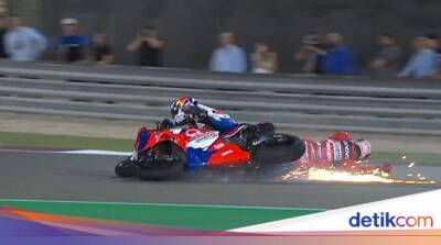 Momen Bagnaia Tabrak Jorge Martin di MotoGP Qatar