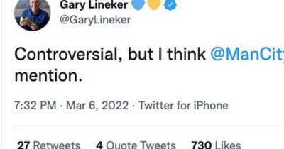 Gary Lineker takes sly dig at Sky Sports over post-match Manchester derby coverage