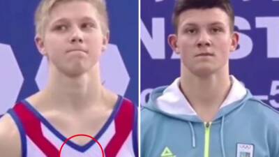 Russian athlete’s chilling podium act after losing to Ukrainian rival