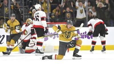 Eichel scores with 5 seconds to lift Golden Knights over Senators