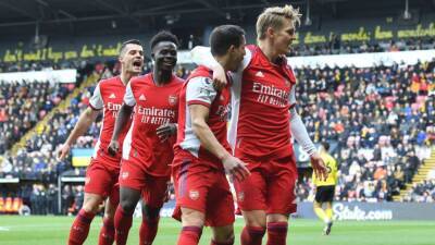 Martin Odegaard - Tom Cleverley - Arsenal driven by Bukayo Saka-Martin Odegaard combination to boost top-four hopes with win at Watford - espn.com