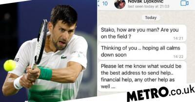 Roger Federer - Rafael Nadal - Sky News - Novak Djokovic offers ‘financial help’ to Ukraine’s Sergiy Stakhovsky - metro.co.uk - Russia - Ukraine - Hungary -  Budapest