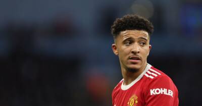 Manchester United star Jadon Sancho breaks social media silence after Man City defeat