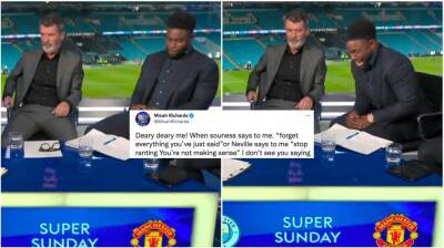 Man City 4-1 Man Utd: Micah Richards hits back at criticism for laughing after Roy Keane's rant