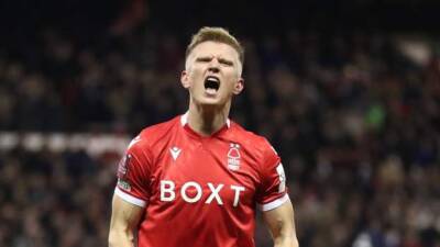 Brennan Johnson - Ryan Yates - Danny Ward - Danel Sinani - Joe Worrall - Matty Pearson - Jonathan Hogg - Sam Surridge - Nottingham Forest 2-1 Huddersfield Town: Forest set up Liverpool quarter-final - bbc.com -  Huddersfield