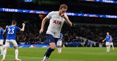 Harry Kane reacts to overtaking Thierry Henry in Premier League all-time list after Tottenham brace