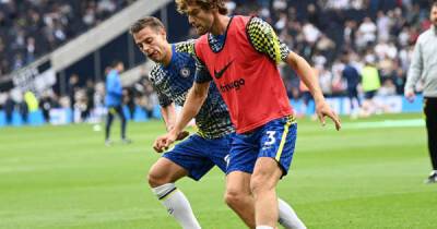 Chelsea duo Cesar Azpilicueta and Marcos Alonso return to training before Norwich and Newcastle clashes