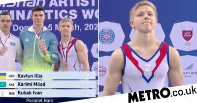 Russian gymnast Ivan Kuliak defends wearing controversial ‘Z’ war symbol