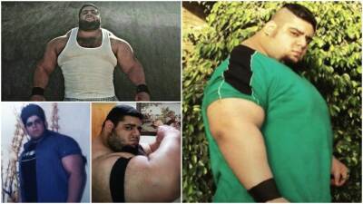 Martyn Ford - Jamie Ohara - Patrice Evra - World's Scariest Man vs Iranian Hulk: Sajad Gharibi's ridiculous body transformation - givemesport.com - Britain - Manchester - Iran
