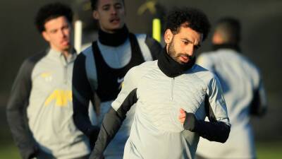 Mohamed Salah trains as Liverpool prepare to welcome Inter Milan to Anfield - in pictures