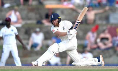 Jonny Bairstow - Alex Lees - Chris Woakes - Vivian Richards Stadium - Jonny Bairstow rescues England with ton after West Indies strike early blows - theguardian.com - Australia