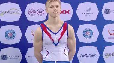 Russian Gymnast Explains Why He Wore 'War Symbol' Next To Ukrainian Athlete