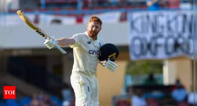 Jonny Bairstow - Chris Woakes - Jayden Seales - 1st Test: Jonny Bairstow's century lifts England to 268/6 against West Indies on Day 1 - timesofindia.indiatimes.com - Australia