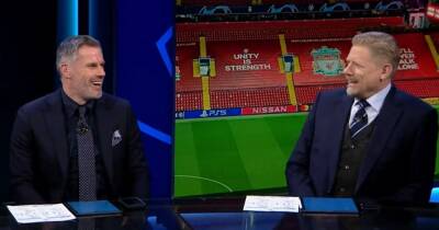 Jamie Carragher mocks Peter Schmeichel after reminding him of wild Manchester United prediction