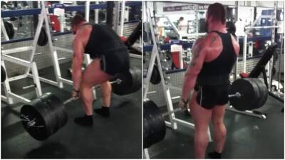 Eddie Hall: Footage of first ever 420kg dead lift, aged just 23