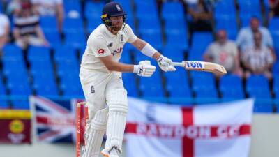 England end long wait to post 300 before West Indies make strong start with bat