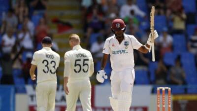 Joe Root - James Anderson - Stuart Broad - Mark Wood - Jonny Bairstow - Chris Woakes - Craig Overton - John Campbell - Jayden Seales - West Indies start brightly after England make 311 - channelnewsasia.com - state North Carolina