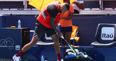 Nick Kyrgios discovers punishment following umpire abuse and racket smash at Miami Open