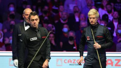 Neil Robertson - John Higgins - Luca Brecel - Tour Championship snooker 2022 LIVE – Ronnie O'Sullivan and Neil Robertson level in epic semi-final showdown - eurosport.com - China - Hong Kong