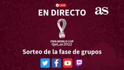 Luis Rubiales - Lothar Matthaus - Sorteo de Qatar 2022 | Sorteo de Qatar 2022, en directo: Última hora y rivales de España - en.as.com - Qatar