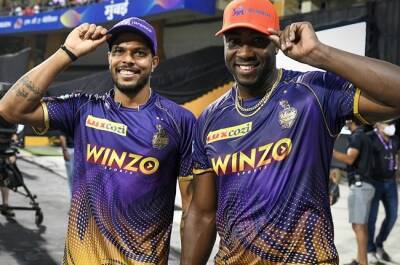Sam Billings - Liam Livingstone - Venkatesh Iyer - Shreyas Iyer - Mayank Agarwal - Punjab Kings - 'Russell muscle' leads Kolkata to six-wicket win over Punjab - news24.com - India - county Kings -  Kolkata