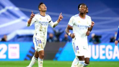 Luka Modric - Lucas Vázquez - Toni Kroos - Dani Carvajal - Eduardo Camavinga - Real Madrid ease to win over Getafe to reinforce place at top of La Liga - eurosport.com