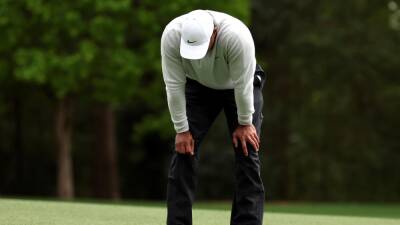 Tiger Woods’ Masters hopes come to an end as he collapses in the third round at Augusta National