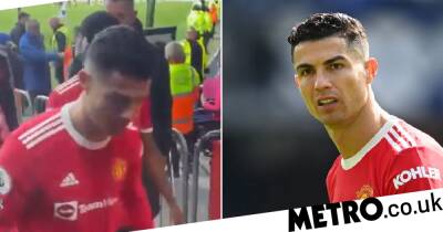 Cristiano Ronaldo apologises for incident with Everton fan after Manchester United defeat