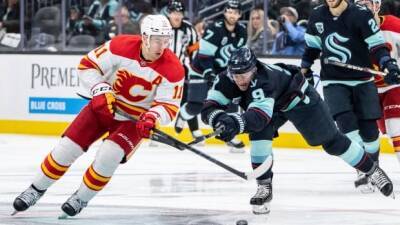 Flames score 3 unanswered goals to rout Kraken for 4th straight win