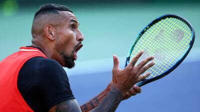 Nick Kyrgios loses to Reilly Opelka at US Clay Court Championships in Houston, after latest outburst aimed at umpires