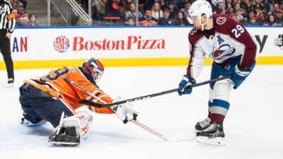 Nathan Mackinnon - Darcy Kuemper - Oilers lose in shootout, fail to prevent Avalanche from winning 6th straight game - cbc.ca - state Minnesota - state Colorado