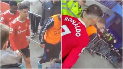 Cristiano Ronaldo - Cristiano Ronaldo: Young Everton fan who had phone smashed was attending first ever match - givemesport.com - Manchester - Portugal - county Park