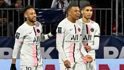 Mbappe, Neymar and Messi in fine form again as PSG crush Clermont to close in on title