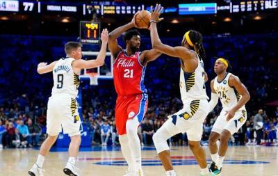 Embiid scores 41 points as Sixers rout Pacers