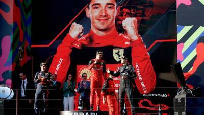 La victoria de Leclerc en Melbourne en imágenes
