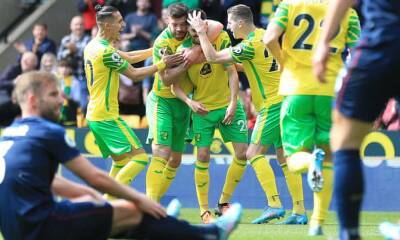 Burnley’s survival hopes dented after rare win for fellow strugglers Norwich
