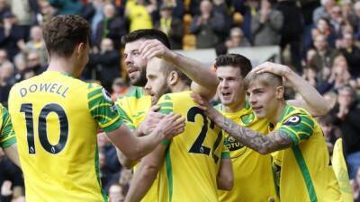 Dwight Macneil - Teemu Pukki - Josh Brownhill - Grant Hanley - Norwich sink Burnley to earn relegation lifeline - channelnewsasia.com - Manchester -  Norwich