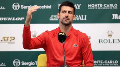 Novak Djokovic on Monte Carlo return: I won't be at my best but I’m motivated to beat the young guys