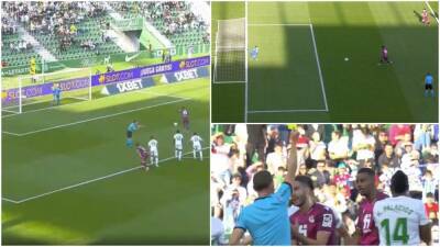 Alexander Isak's bizarre penalty gaffe during Elche 1-2 Real Sociedad