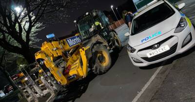 Police catch up with JCB taken from building site