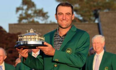 Scottie Scheffler holds nerve to win Masters after Rory McIlroy’s late surge