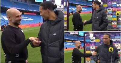 Virgil van Dijk & Pep Guardiola's wholesome exchange after Man City 2-2 Liverpool