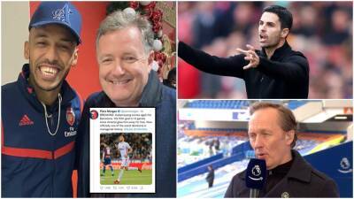 Arsenal: Piers Morgan gets into Twitter spat with Lee Dixon over Aubameyang exit