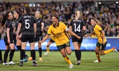 Sam Kerr at the double as Matildas go back to back against New Zealand